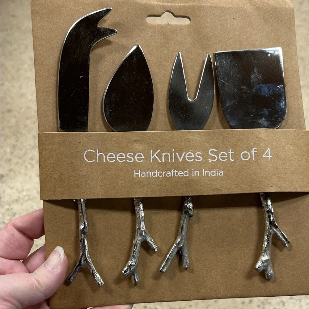Kirklands Stainless Steel Cheese Knives Set. New.
